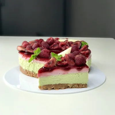 Чизкейк "Фисташка - Малина" (Мария Манахова)