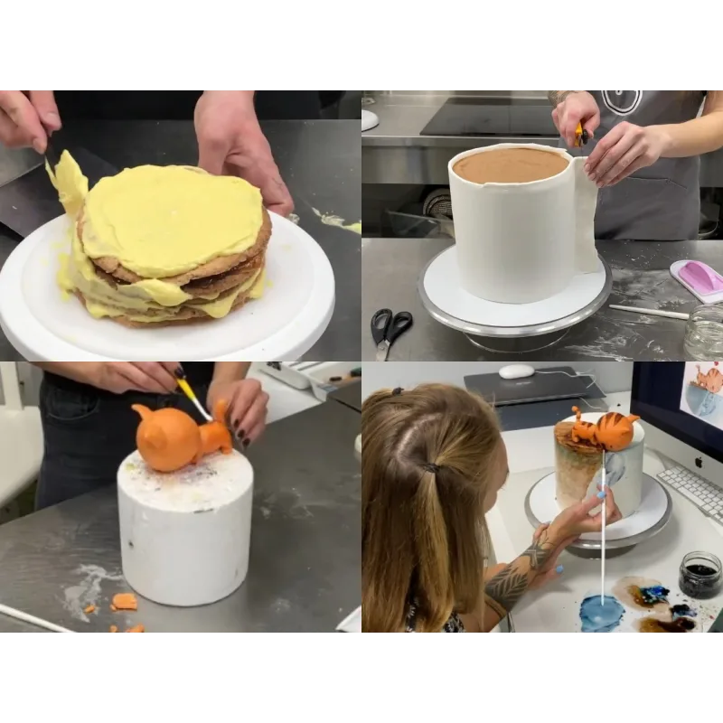 Торт "Кот и Рыбка" (Елена Гнут)