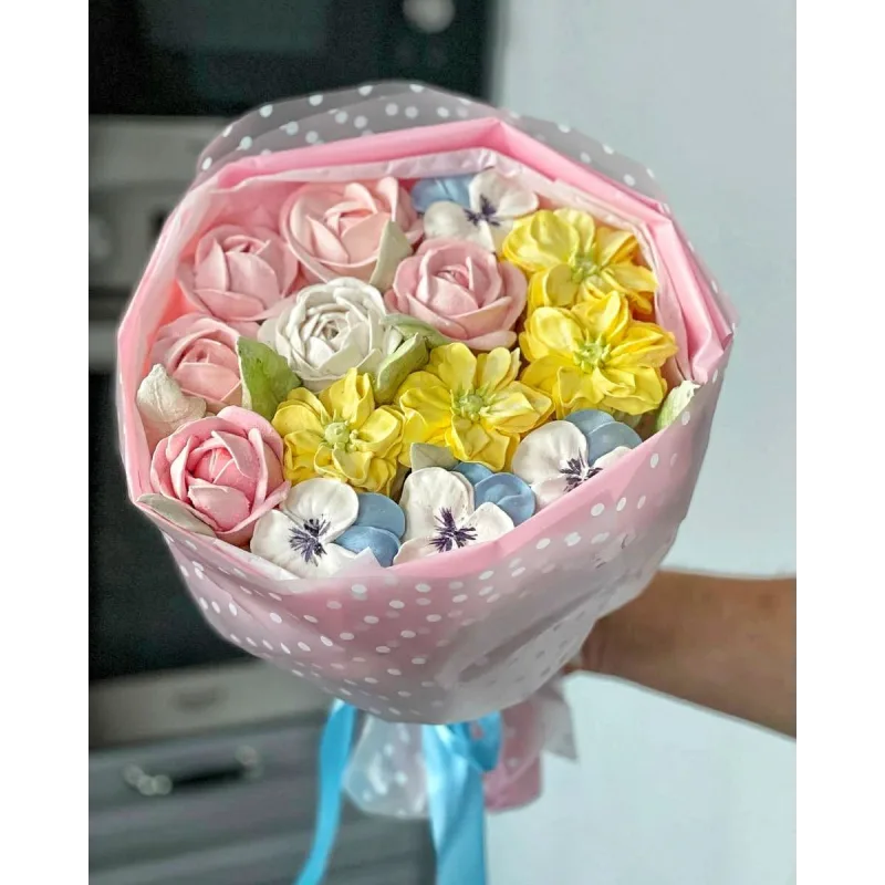 Цветы из Зефира. Букеты из Зефирных цветов. Тариф "Вип" (Ирина Левченко)