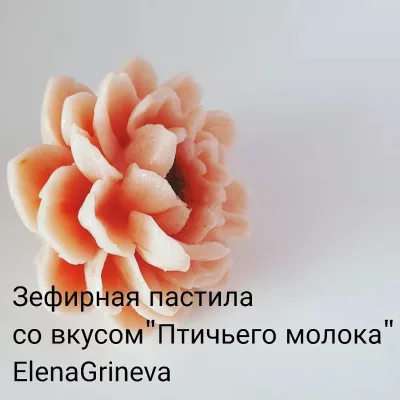 Зефир в молдах. Яблочная пастила со вкусом Птичьего молока (Елена Гринева)