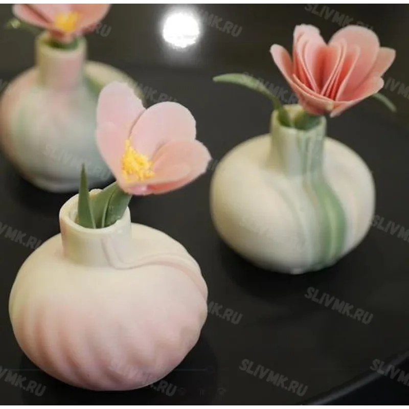 Видео урок "Вазочки с цветами" (Виктория Углева)