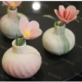 Видео урок "Вазочки с цветами" (Виктория Углева)