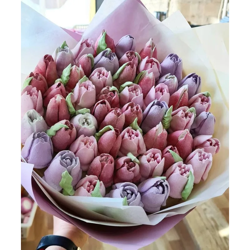 Видеоурок "Зефирные тюльпаны" (Ляйсян Казыргалина)