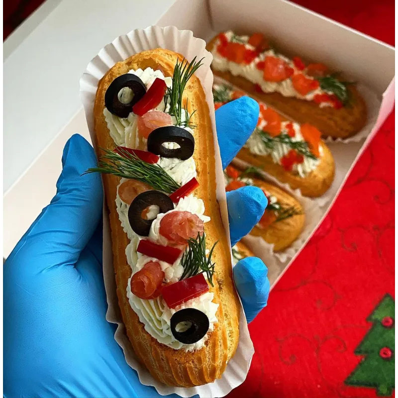 Закусочные эклеры (brutal_cakes)