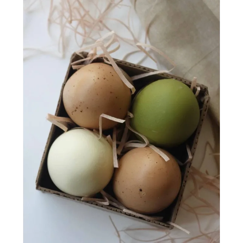 Муссовые пирожные в виде яиц (Виктория Углева)