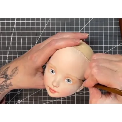 Роспись кукольного лица (Елена Негороженко)