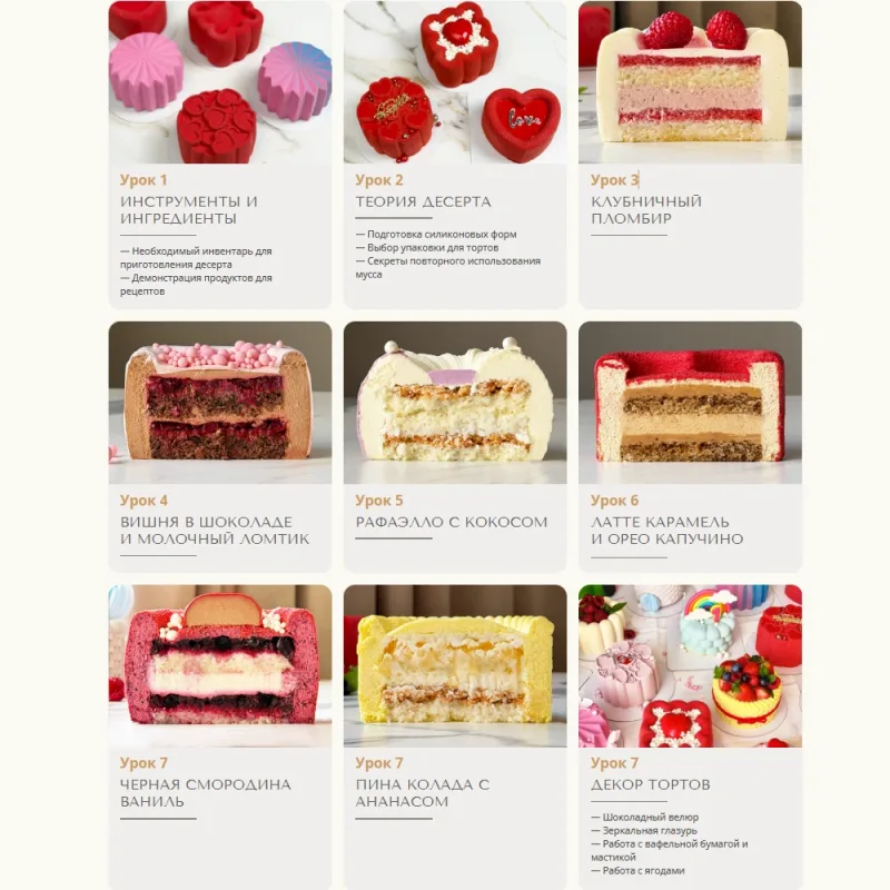 Онлайн-курс «Муссовые бенто-торты» (Екатерина Савкина)