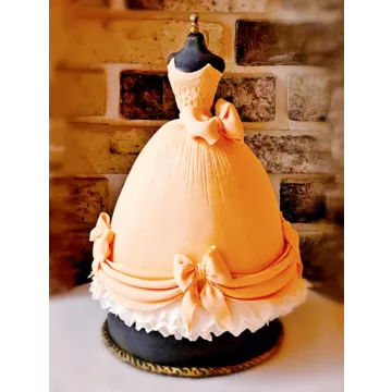 Декор торта "Платье на Манекене"(Татьяна Шкода)