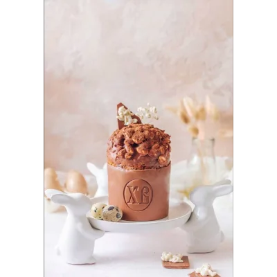 Кулич "Бездрожжевой в шоколадном каркасе" (Екатерина Завирюха)