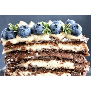 [Сake Deco] Шоколадный "Наполеон"(мильфей) (Афина Исаакова)