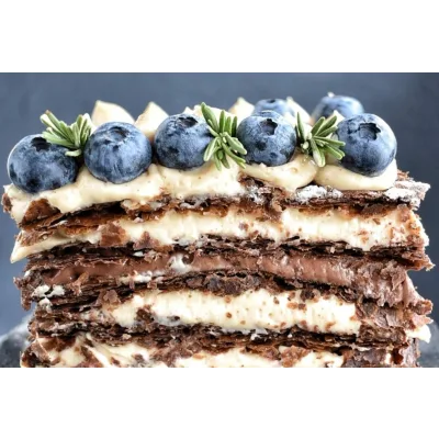 [Сake Deco] Шоколадный "Наполеон"(мильфей) (Афина Исаакова)