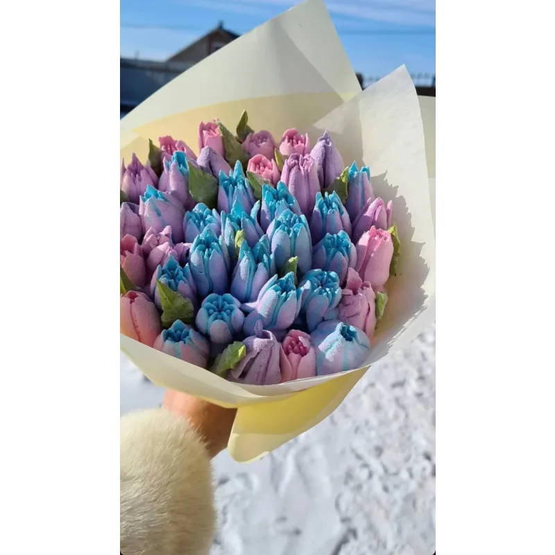 Видеоурок "Зефирные тюльпаны" (Ляйсян Казыргалина)