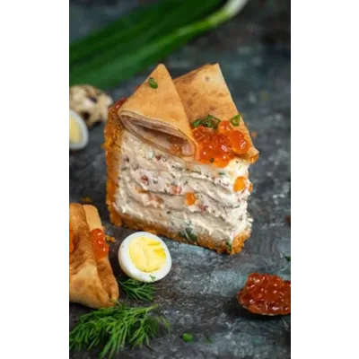 Чизкейк блинный с икрой (Marusya Manko)