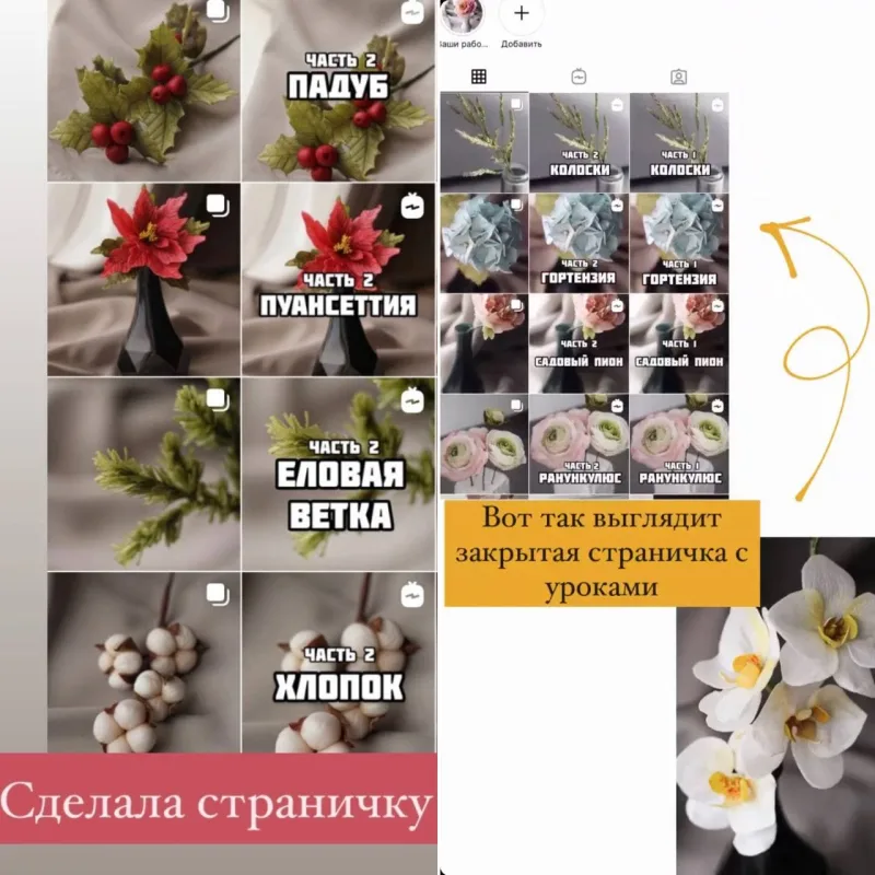 Вафельная флористика (cookbook_insta)