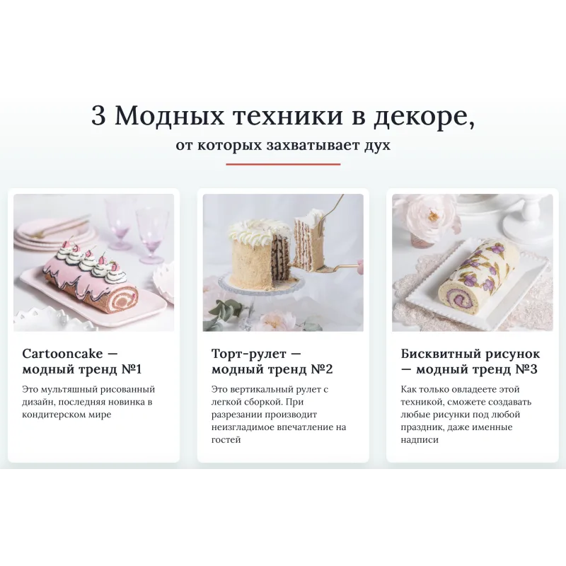 [Cake pro] Модные рулеты. Тариф Стандарт (Елена Решетняк)