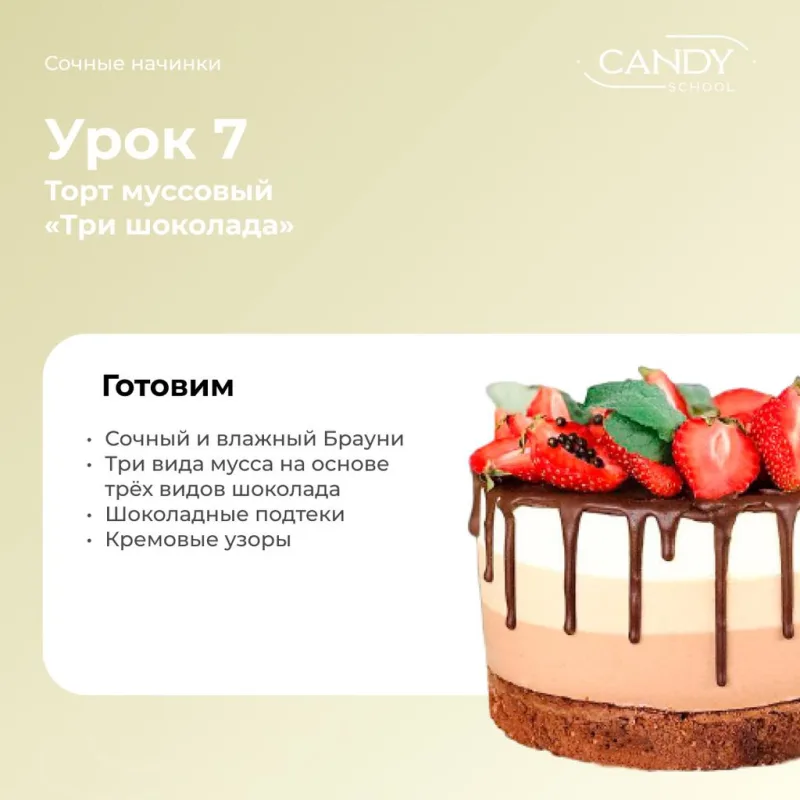 [candy school] Курс "Сочные начинки" (Наталья Юн)