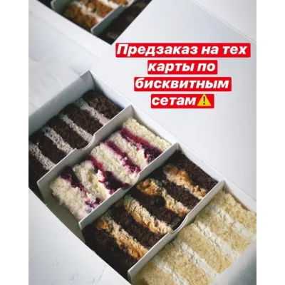 Техкарты по бисквитным тортам. Сет 1 (Елена Скалобан)