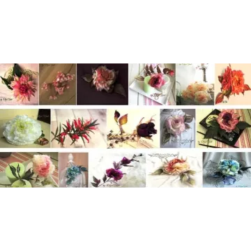 Полный курс - 16 МК по созданию цветов в японской технике Somebana, 2019 год (Ольга Якимова)