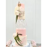 Многоярусный торт с геометрической конструкцией 4 яруса (Надежда Архипова)