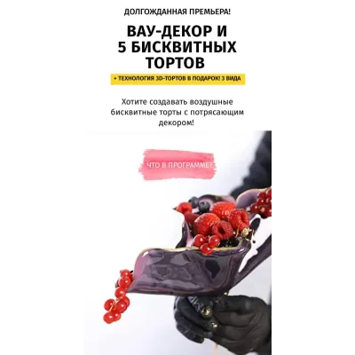 Вау-декор и 5 бисквитных тортов с поддержкой (Егор Козловский, Egor.Team, Даяна Лус)