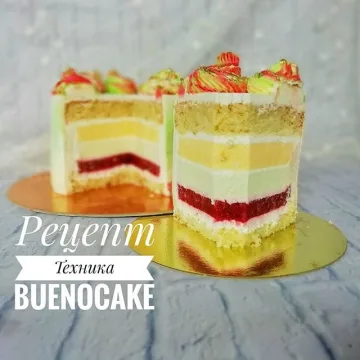 Торт «Клубнично-цитрусовый мохито» (buenocake)