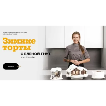 Новогодние (зимние) торты (Елена Гнут)