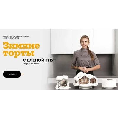 Новогодние (зимние) торты (Елена Гнут)