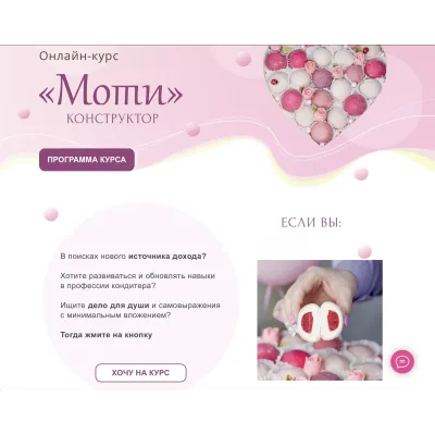 [Zero cake school] Моти конструктор. Тариф С обратной связью (Светлана Шубина)