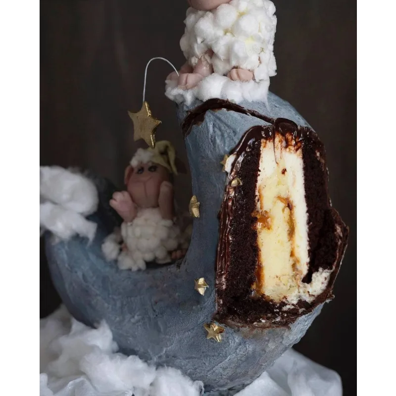 Торт "Овечки на Луне" (Анна Сухова, anechkacake)