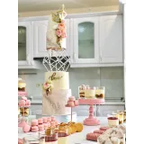 Многоярусный торт с геометрической конструкцией 4 яруса (Надежда Архипова)