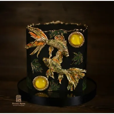 Торт "Золотые Рыбки" (Ирина Козлова)