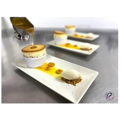 Суфле «Баноффи Пай» с карамельным соусом (Мария Селянина)