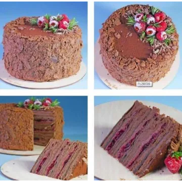 [Pastry-School]Торт «Наполеон» малина - двойной шоколад (Елена Крохмаль)