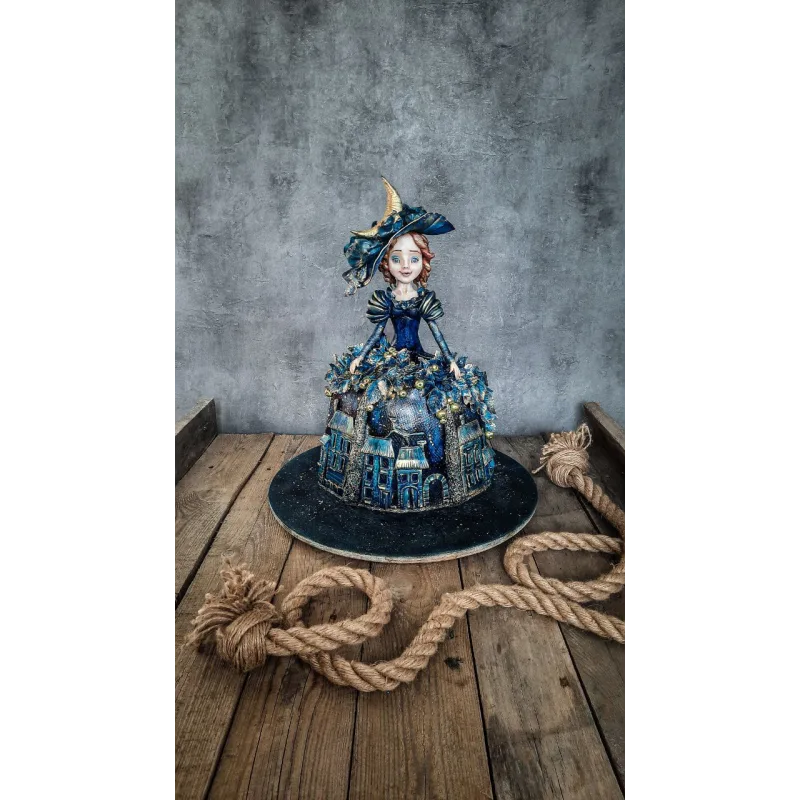 [gromak_cake] Мастер класс по 3д-торту кукла "Сказка на ночь" (Ольга Громак)