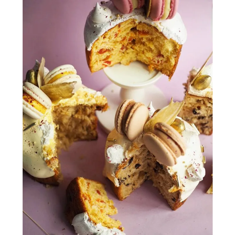 Кулич с грецкими орехами и карамелью (Алина Павлова)