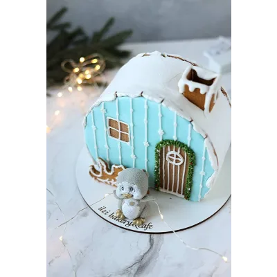 Видео-урок торт "Домик-медовик" (Ильзира Карагузина)