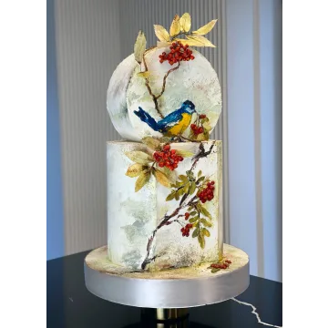 [MacBaker] Осенний торт с росписью - легко! (Лилит Аракелян) @_mac_baker