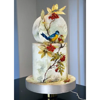 [MacBaker] Осенний торт с росписью - легко! (Лилит Аракелян) @_mac_baker