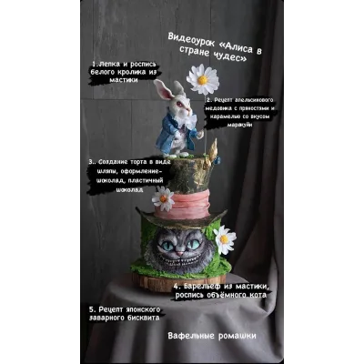 Торт "Алиса в стране чудес" (Анна Сухова, anechkacake)