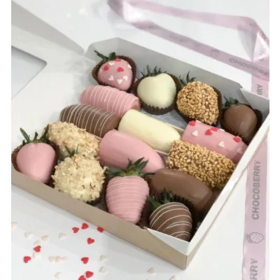 [ChocoBerry School] Мастер-класс "Набор из клубники и мини-бананов в шоколаде" (Алина Черенцова)