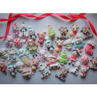 Новогодние мордашки маршмеллоу (zefirniy_krolik)