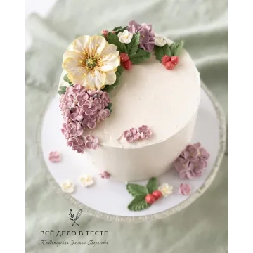 Новый Мастер- класс по кремовой флористике (Залина Борисова)