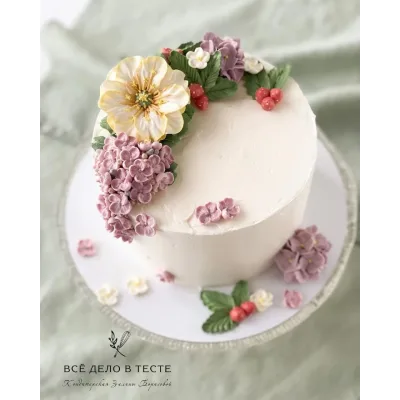 Новый Мастер- класс по кремовой флористике (Залина Борисова)