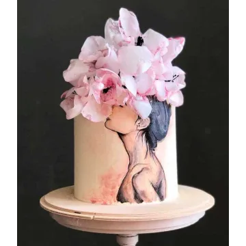 Вебинар «Рисунок девушки на торте» (Юлия Припутнева)