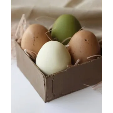 Муссовые пирожные в виде яиц (Виктория Углева)