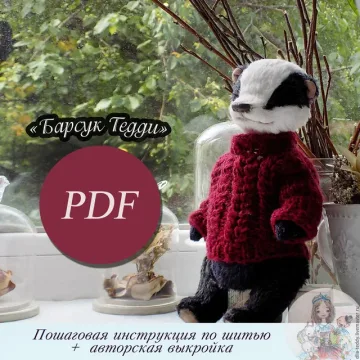"Шьем барсукаТедди" выкройка+инструкция (Лилия Небессная)