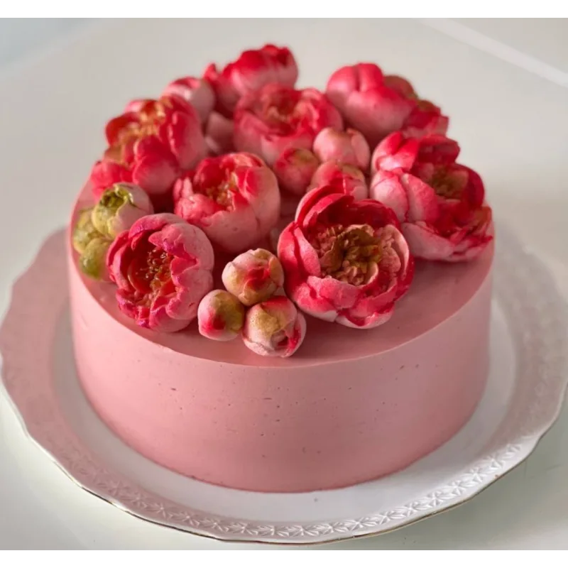 [lobachevavkus] Марафон зефирный торт "Весенний пион" (Оксана Лобачева)