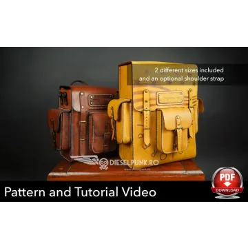 Выкройка кожаного рюкзака [DieselpunkRo]
