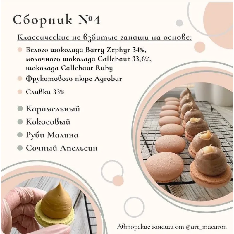 Классические невзбитые ганаши 1.0 (art__macaron)