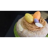 Банановый кекс с пасхальным декором (Людмила Букина)